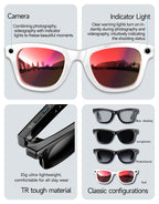 New 800W Camera AI Glasses Men Color-Changing Smart Translation Glasses Photo Video Recording Waterproof Call Smart Sunglasses LevHub
