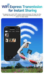 New 800W Camera AI Glasses Men Color-Changing Smart Translation Glasses Photo Video Recording Waterproof Call Smart Sunglasses LevHub