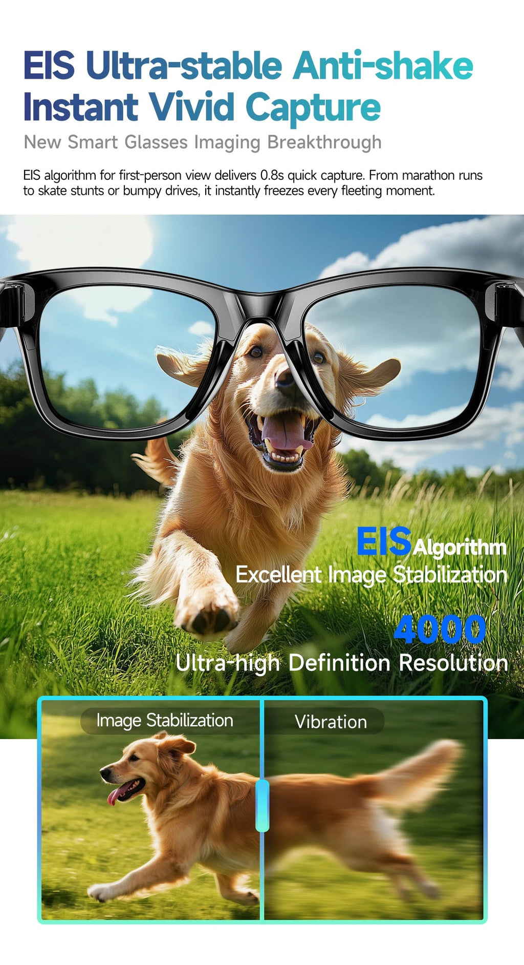 New 800W Camera AI Glasses Men Color-Changing Smart Translation Glasses Photo Video Recording Waterproof Call Smart Sunglasses LevHub